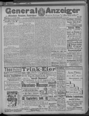 Münchner neueste Nachrichten Montag 27. Januar 1902