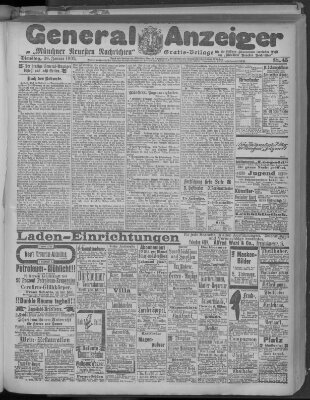 Münchner neueste Nachrichten Dienstag 28. Januar 1902