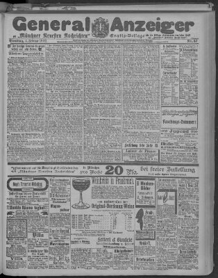 Münchner neueste Nachrichten Dienstag 4. Februar 1902