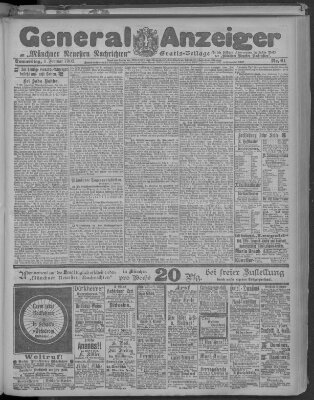 Münchner neueste Nachrichten Donnerstag 6. Februar 1902