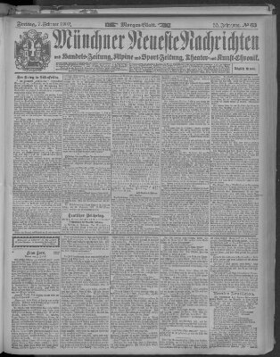 Münchner neueste Nachrichten Freitag 7. Februar 1902