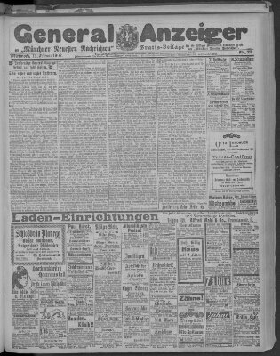 Münchner neueste Nachrichten Mittwoch 12. Februar 1902