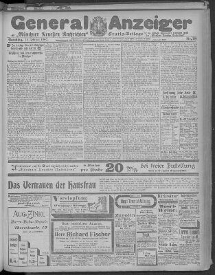 Münchner neueste Nachrichten Samstag 15. Februar 1902