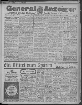 Münchner neueste Nachrichten Samstag 22. Februar 1902