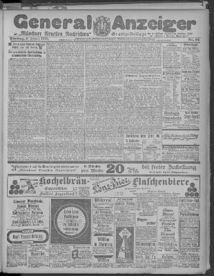 Münchner neueste Nachrichten Dienstag 25. Februar 1902