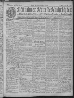 Münchner neueste Nachrichten Mittwoch 12. März 1902