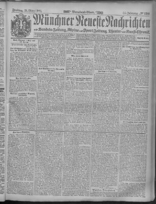 Münchner neueste Nachrichten Freitag 21. März 1902