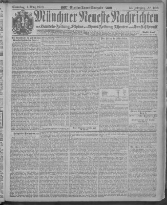 Münchner neueste Nachrichten Sonntag 4. März 1900