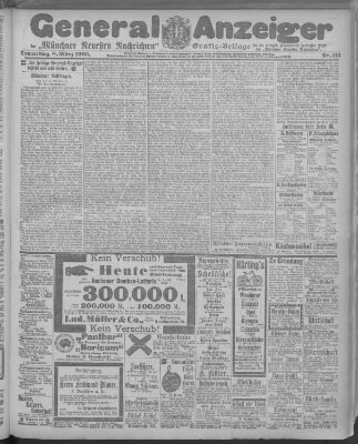 Münchner neueste Nachrichten Donnerstag 8. März 1900