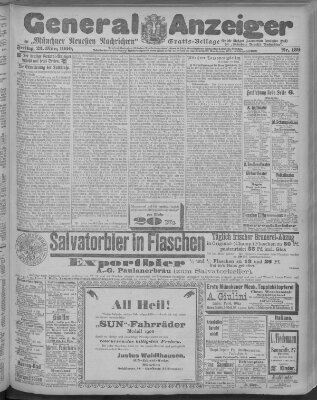 Münchner neueste Nachrichten Freitag 23. März 1900