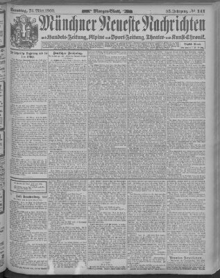 Münchner neueste Nachrichten Samstag 24. März 1900