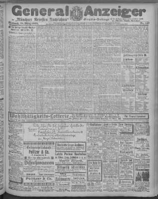 Münchner neueste Nachrichten Mittwoch 28. März 1900