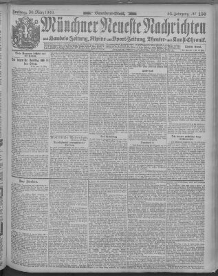 Münchner neueste Nachrichten Freitag 30. März 1900