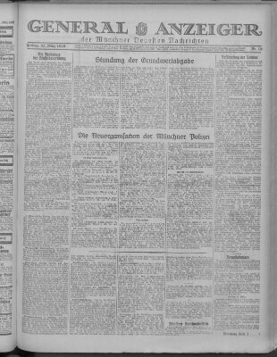 Münchner neueste Nachrichten Freitag 22. März 1929