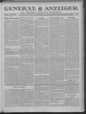 Münchner neueste Nachrichten Dienstag 5. November 1929