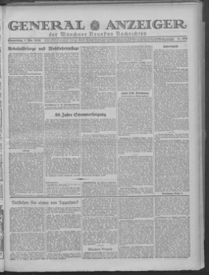 Münchner neueste Nachrichten Donnerstag 7. November 1929