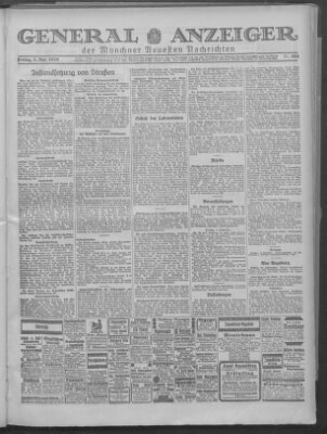 Münchner neueste Nachrichten Freitag 8. November 1929