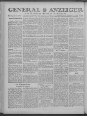 Münchner neueste Nachrichten Dienstag 12. November 1929