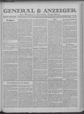 Münchner neueste Nachrichten Samstag 23. November 1929