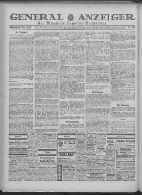 Münchner neueste Nachrichten Mittwoch 27. November 1929