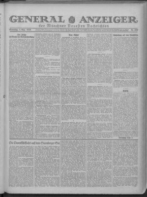 Münchner neueste Nachrichten Samstag 3. August 1929