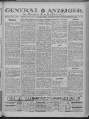 Münchner neueste Nachrichten Dienstag 6. August 1929