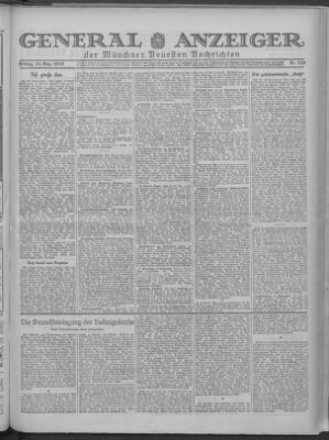 Münchner neueste Nachrichten Freitag 23. August 1929