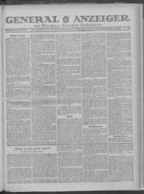 Münchner neueste Nachrichten Samstag 26. Oktober 1929