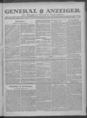 Münchner neueste Nachrichten Donnerstag 31. Oktober 1929