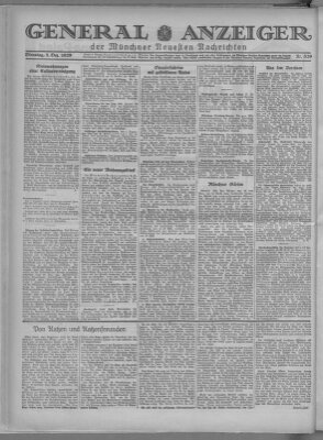 Münchner neueste Nachrichten Dienstag 3. Dezember 1929