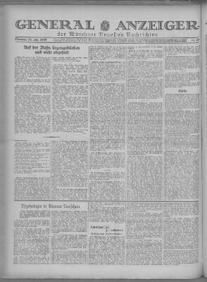 Münchner neueste Nachrichten Tuesday 21. January 1930