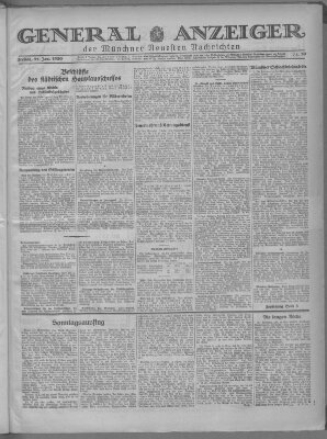 Münchner neueste Nachrichten Freitag 31. Januar 1930