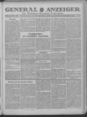 Münchner neueste Nachrichten Mittwoch 11. September 1929