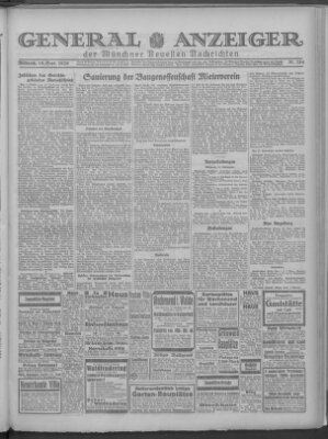 Münchner neueste Nachrichten Mittwoch 18. September 1929