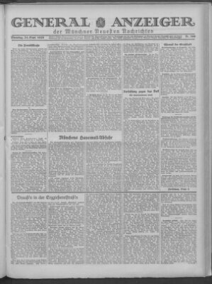 Münchner neueste Nachrichten Dienstag 24. September 1929