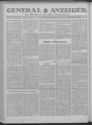 Münchner neueste Nachrichten Mittwoch 25. September 1929