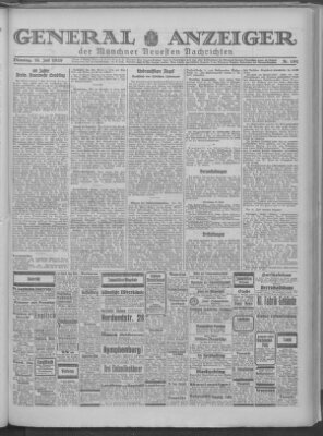 Münchner neueste Nachrichten Dienstag 16. Juli 1929