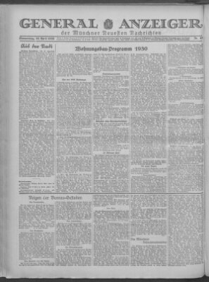 Münchner neueste Nachrichten Donnerstag 10. April 1930