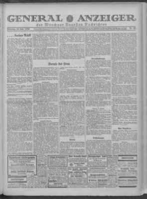 Münchner neueste Nachrichten Dienstag 25. Februar 1930