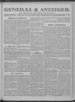 Münchner neueste Nachrichten Mittwoch 26. Februar 1930