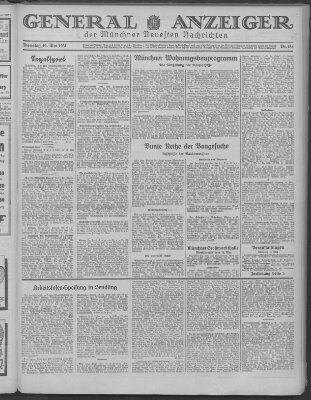 Münchner neueste Nachrichten Dienstag 19. Mai 1931