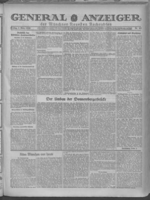 Münchner neueste Nachrichten Freitag 7. März 1930