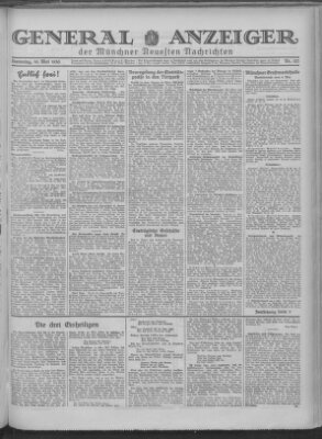 Münchner neueste Nachrichten Samstag 10. Mai 1930