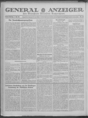 Münchner neueste Nachrichten Mittwoch 3. Juni 1931