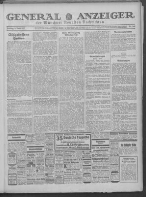 Münchner neueste Nachrichten Freitag 5. Juni 1931