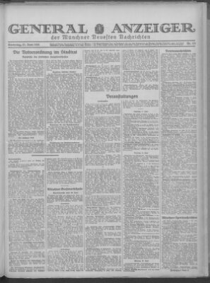 Münchner neueste Nachrichten Samstag 27. Juni 1931