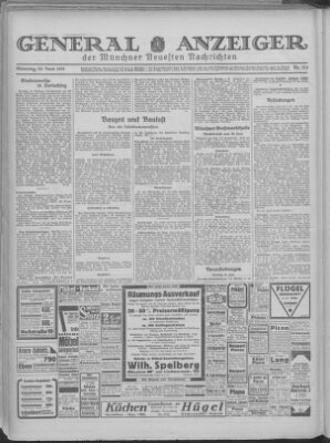 Münchner neueste Nachrichten Dienstag 30. Juni 1931