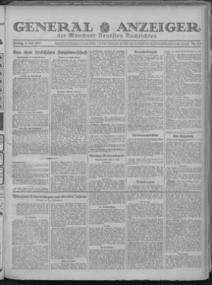 Münchner neueste Nachrichten Freitag 4. Juli 1930