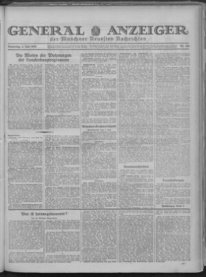 Münchner neueste Nachrichten Samstag 5. Juli 1930