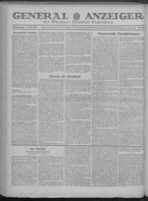 Münchner neueste Nachrichten Donnerstag 17. Juli 1930